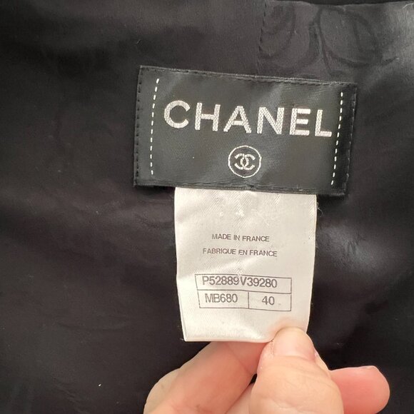 Chanel from Metropolis collection gray black coat size 40 - Picture 10 of 14